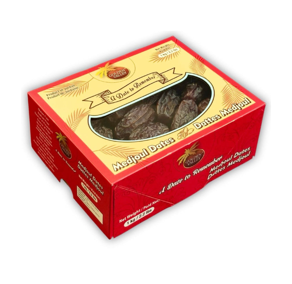 Golden Valley Premium Medjool Jordanian Dates 8 x 1 KG