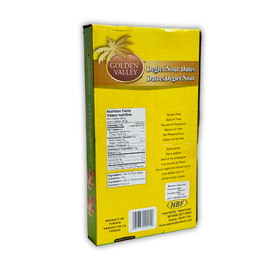 Golden Valley Standard Tunisian Dates 12 x 908g