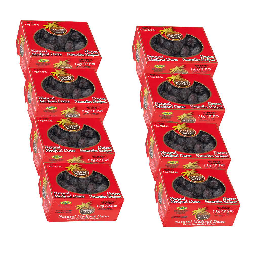 Golden Valley Medjool Palestinian Dates 8 x 1 KG